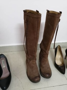 Botas vaqueras Nine West café de segunda mano - GoTrendier