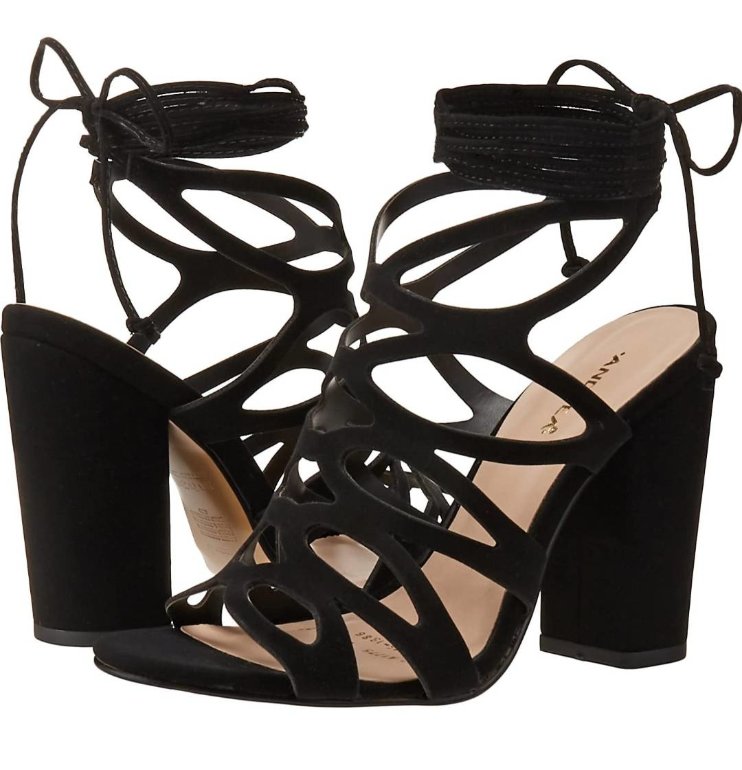 Sandalias gladiador con tacon de Andrea de segunda mano - GoTrendier