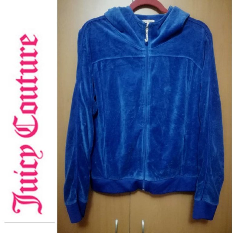 Sudadera terciopelo azul de Juicy Couture de segunda mano - GoTrendier