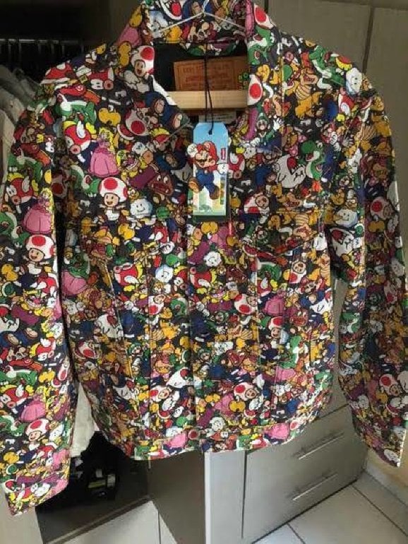 Super Mario Chamarra Levis Mario Bros Mujer Levis Nintendo