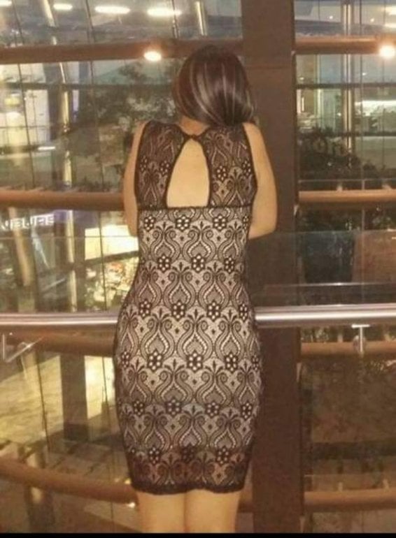 Vestido negro con forro beige de Otras marcas de segunda mano