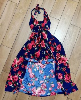 Maxi Vestido palazzo Con short abajo. de coyoacan de segunda mano -  GoTrendier