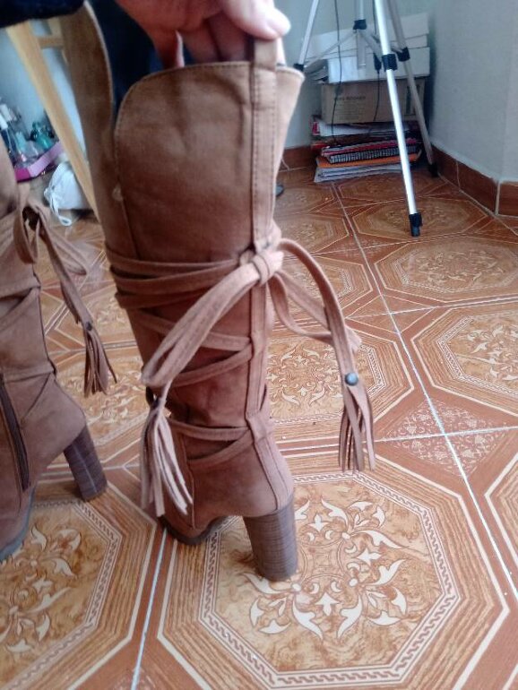 Cklass Botas De Piso Con Cintas Botines De Dama Cklass MercadoLibre