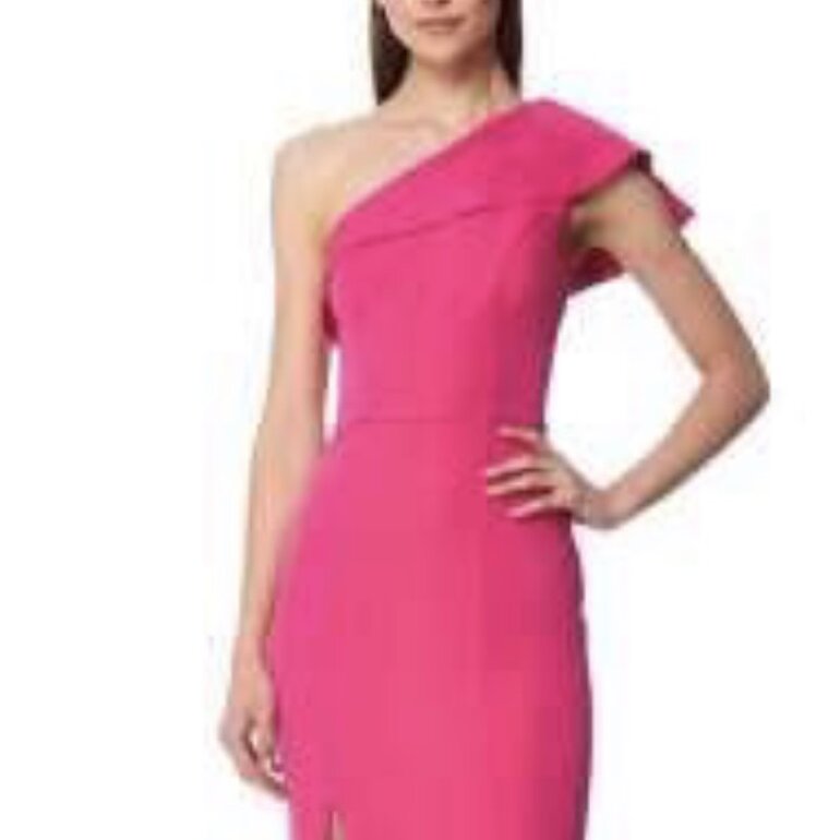 Vestido rosa de un hombro de LOB de segunda mano - GoTrendier