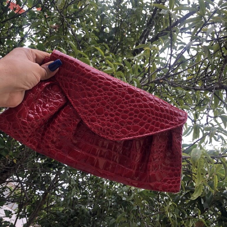 Bolso rojo Clutch charol ✨ de sin marca de segunda mano - GoTrendier