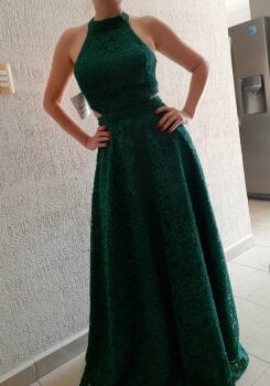 Vestido de fiesta verde esmeralda de Soho de segunda mano - GoTrendier