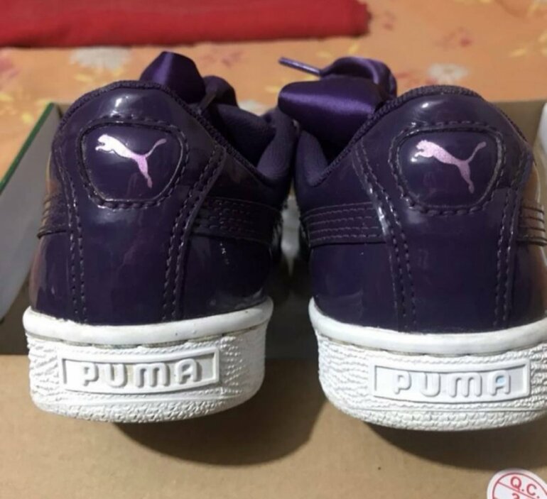 Tenis Puma Suede Heart Puma Heart Hombre Purpura Tenis Puma Basket