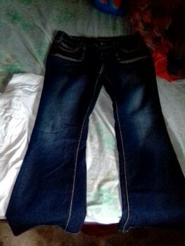 Pantalones de mezclilla Vans azul de mujer - GoTrendier