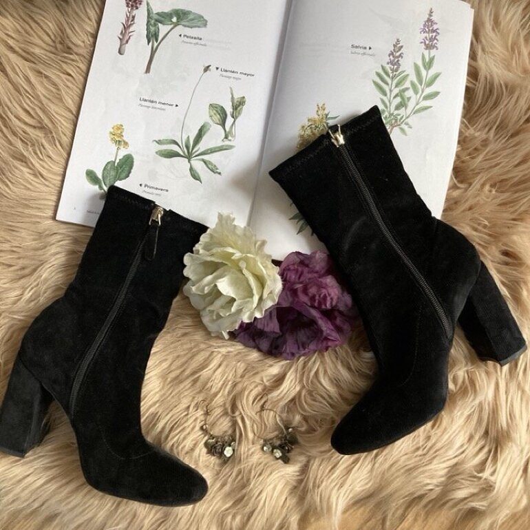 Botas de tela Negras de Nine West de segunda mano - GoTrendier