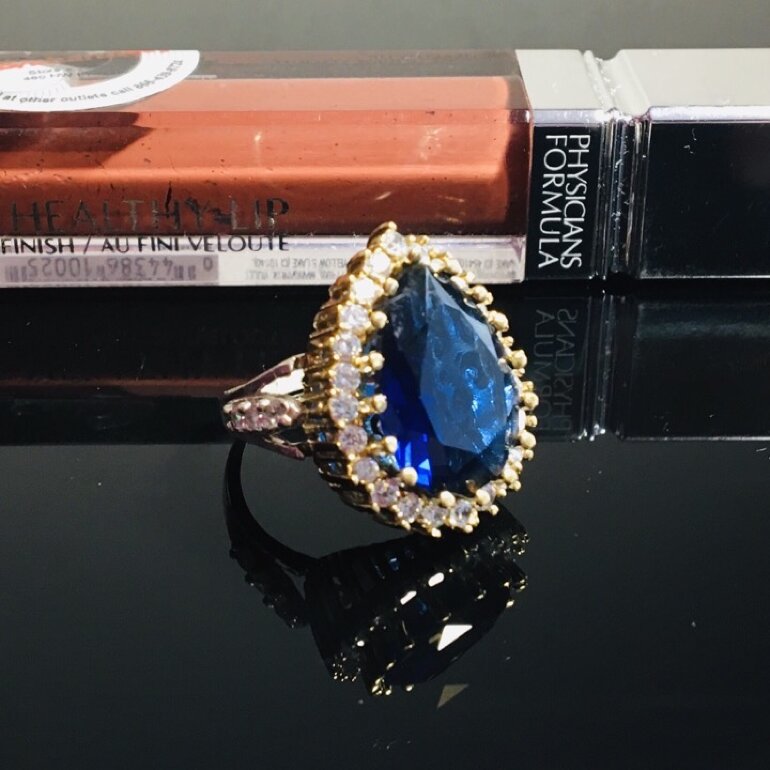 Anillo Hurrem Sultana Crystal Zafiro de segunda mano - GoTrendier