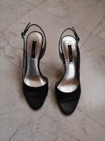 Bonitas zapatillas negras abiertas de Nine West de segunda mano - GoTrendier