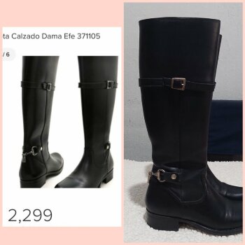 BOTAS LARGAS NEGRAS EFE de segunda mano - GoTrendier