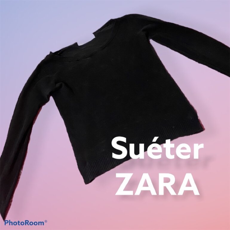 Suéter Negro ZARA de segunda mano - GoTrendier