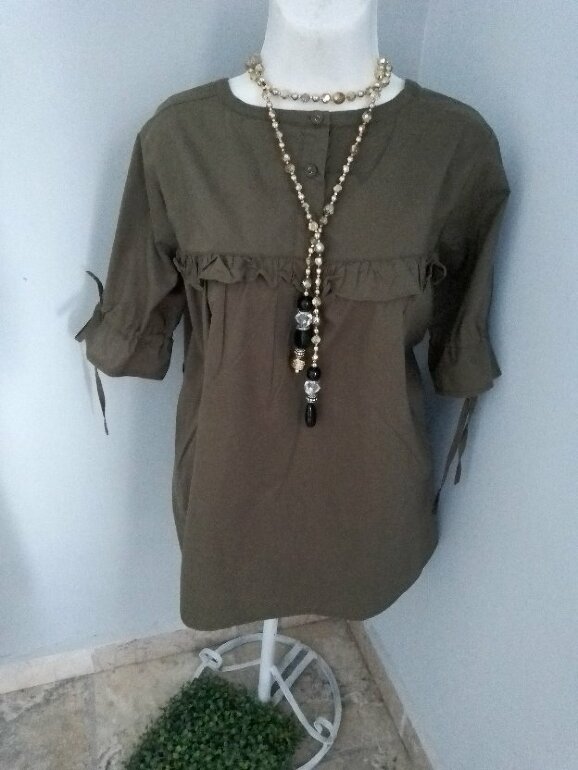 blusas color verde militar