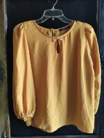 Blusa vertiche color mostaza de segunda mano - GoTrendier