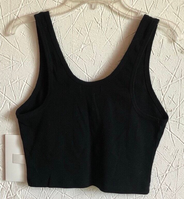 Camiseta Top Bershka Negro Top Tirantes Lo Más Vendido Mujer Bershka