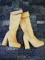 Botas largas rosa melón, Capa de Ozono de segunda mano - GoTrendier