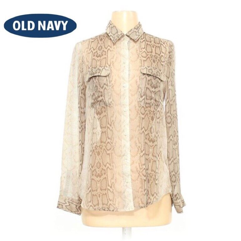 Blusa print serpiente Old Navy de segunda mano GoTrendier