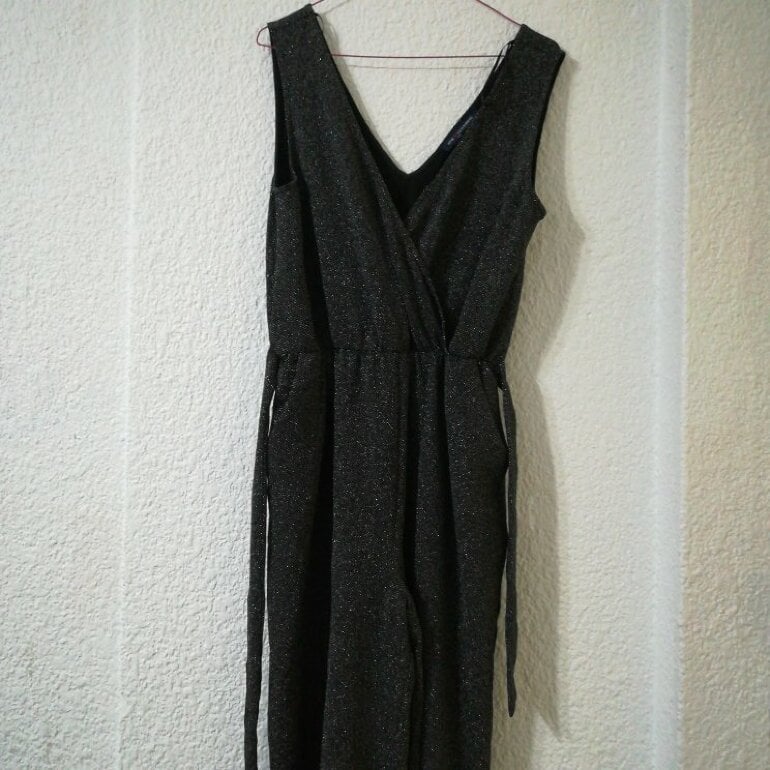 Palazzo negro con brillos de One Clothing de segunda mano - GoTrendier