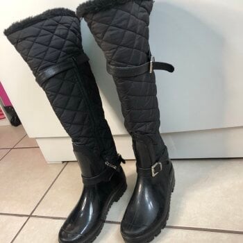 Botas de lluvia Capa de Ozono negras de mujer - GoTrendier