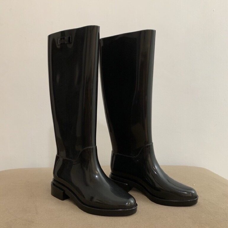 Botas negras para lluvia Melissa de segunda mano - GoTrendier