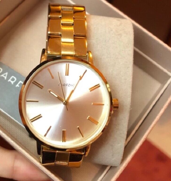 Acero Inoxidable Reloj Parfois Rosa RELOJ DORADO DE PARFOIS De