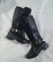 Botas altas negras con gamuza de Eliza J de segunda mano - GoTrendier