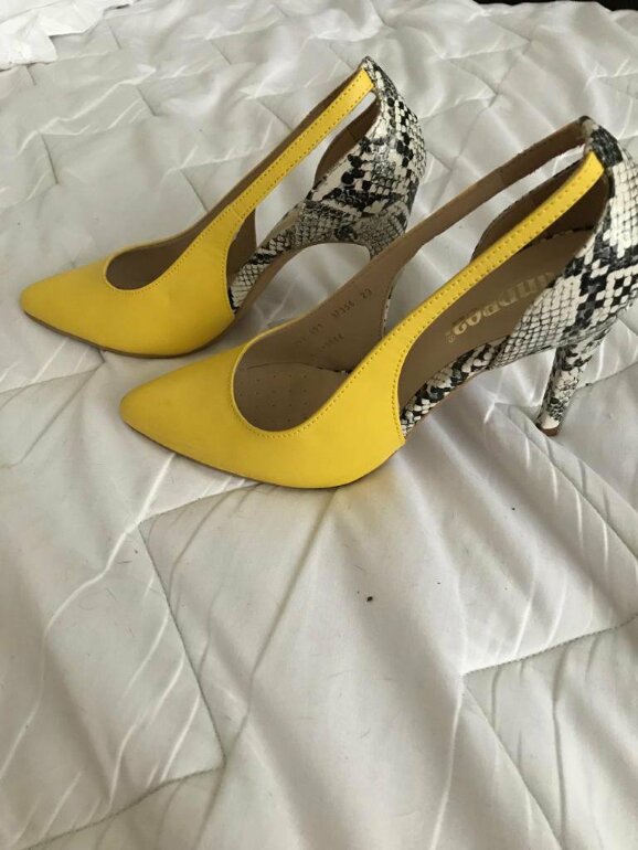 Animal Print Zapatillas De Moda Andrea Zapatillas Amarillas Con