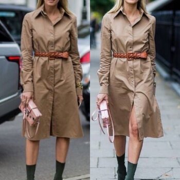 Outfits Vestidos Tipo Safari Para Mujer Vestido Estilo Safari De