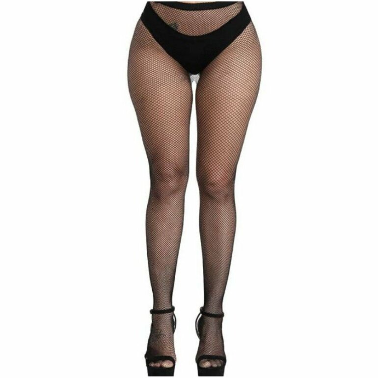 Medias De Rejilla Cruzada Para Mujer – Pantimedias De Red Negras De Nailon, Elásticas Y Duraderas Para Fiestas Y Cosplay