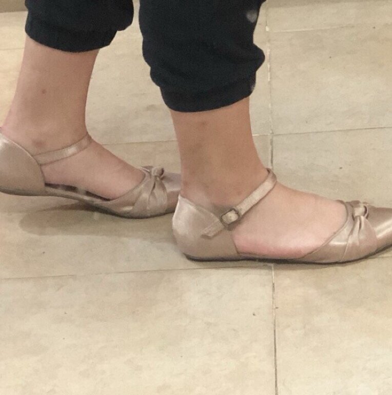 Flats palo de rosa satinados de Capa de Ozono de segunda mano - GoTrendier