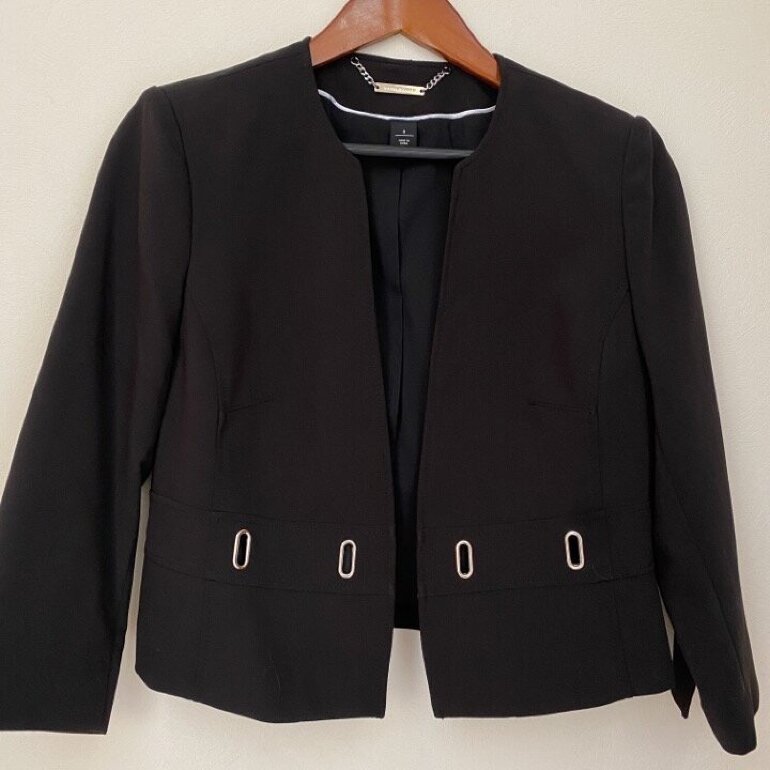 Saco negro de vestir Balck and White de Black white de segunda