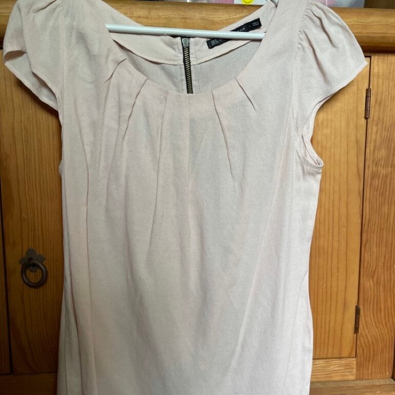 Blusa Zara color rosa palo de segunda mano - GoTrendier