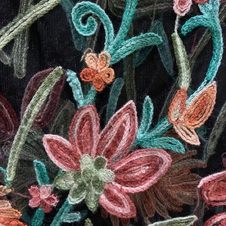 Shein Blusa Transparente Con Flores Blusa De Mesh Con Flores