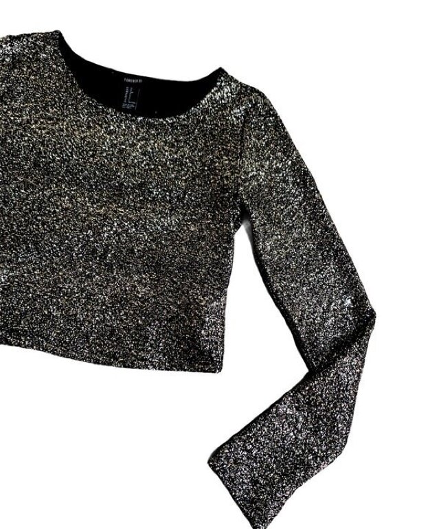 Blusa Top Forever 21 Brillos de segunda mano GoTrendier