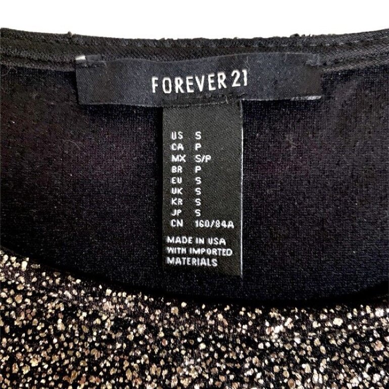 Blusa Top Forever 21 Brillos de segunda mano GoTrendier