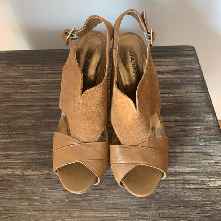 Marca Andrea Zapatillas Color Naranja Andrea Zapatillas Pump Oro