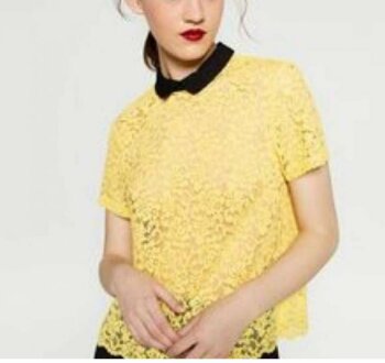 Blusa amarilla Zara woman de segunda mano - GoTrendier