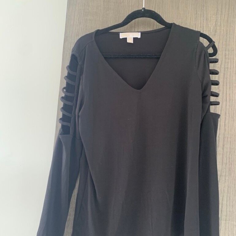 blusa negra michael kors