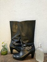 Botas altas negras piel genuina Flexi de segunda mano - GoTrendier