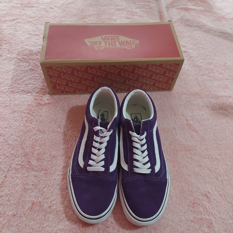 Comprar Deportiva baja plana Old Skool violeta Vans envío 24/72h online
