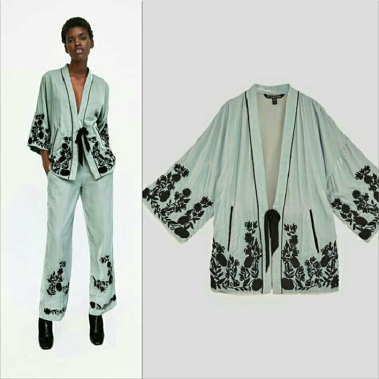 Kimono de terciopelo ZARA de segunda mano - GoTrendier