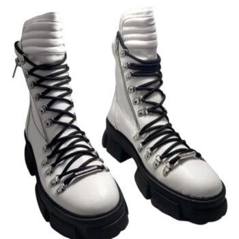 Botas Steve Madden blancas de segunda mano - GoTrendier