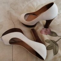 Tacones blancos Andrea de segunda mano - GoTrendier