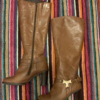 Botas largas color miel de Aldo de segunda mano - GoTrendier