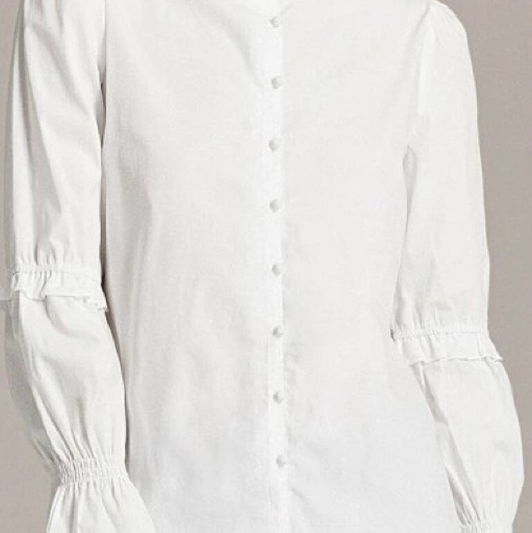 Blusa blanca algodón shein de segunda mano - GoTrendier