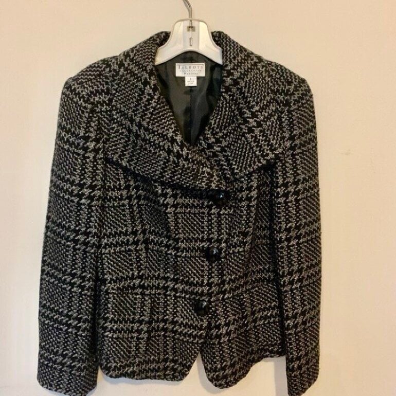 Saco cuadros marca Talbots de segunda mano GoTrendier