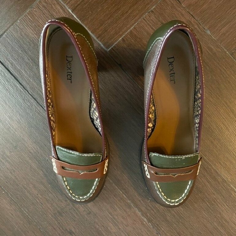 Mocasines con tacón de dexter de segunda mano - GoTrendier