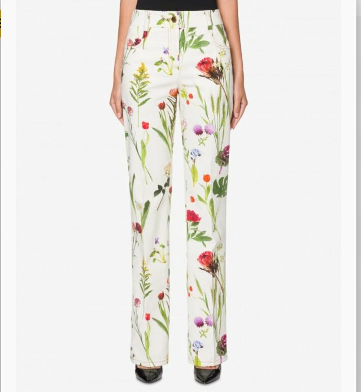 Pantalon de vestir worthington floreado de segunda mano - GoTrendier