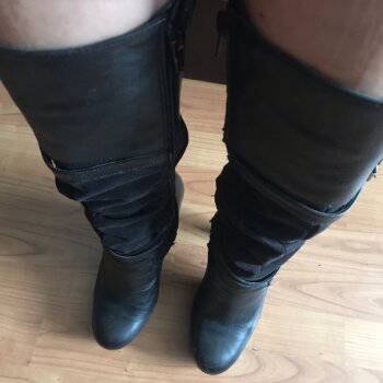 Botas negras tacón alto de Capa de Ozono de segunda mano - GoTrendier